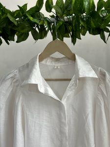 Stylist Loose Fit White Shirt