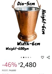 Copper/Steel Serving Dish restaurant/Dhaba