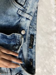 Light Blue Straight Fit Denim