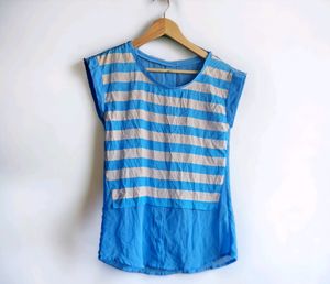 Stylish Super Cool Blue Western Top
