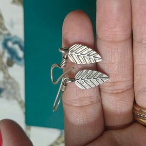 92.5 Silver Leaf Earrings