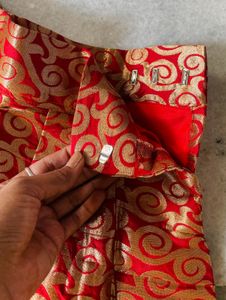 Red Banarasi Ghaghra