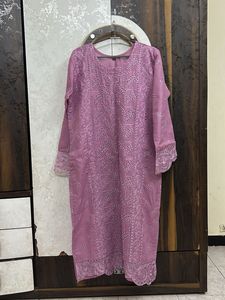 Embroidered Cutwork Suit