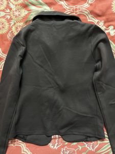 Grey Blazer with Crest Detail