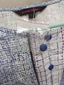 Blue &amp; White Print Casual Dress
