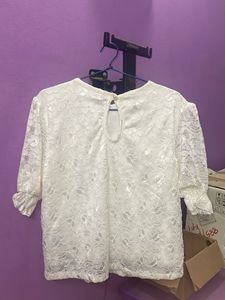 Lacy Top White | Size S