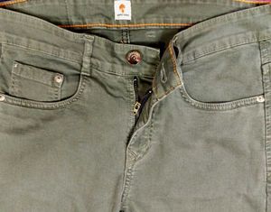 Stylish Olive Green Slim Fit Jeans Trendy And Cool