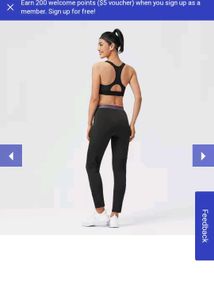 Decathlon Black Sports Bra