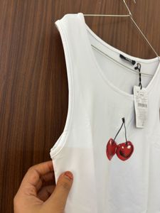 Shein Cute Cherry Print Top