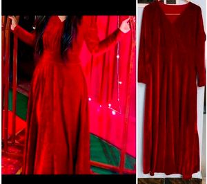 Red Velvet Gown