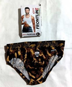 Men's Army Print Stylish Brief - L