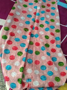 Retro Polka Dot Tunic Top With Slit In Between
