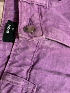 Lavender Wide Leg Jeans