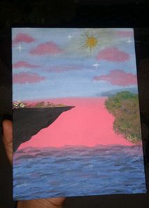 Handmade Sunset Painting 🌞💞