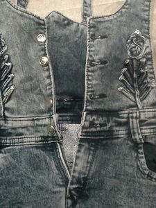 Denim Overalls - Casual Style