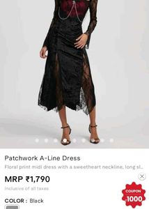 savana GOTH Core cross bodycon dress