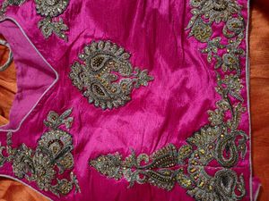 Pink &amp; Orange Lehenga Choli Set