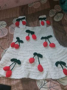 Adorable Cherry Crochet Top