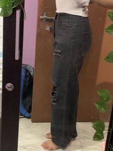 Ripped Flared Jeans