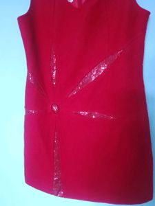 Red Sequin Party Dress