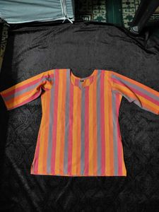💗Striped Tunic Top