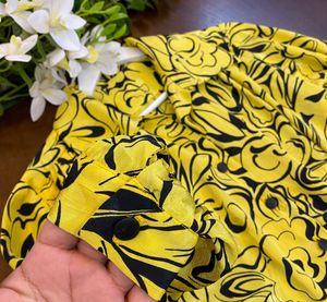 Yellow Floral Print Top