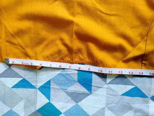 Libas Mustard Yellow A-Line Cotton Dress