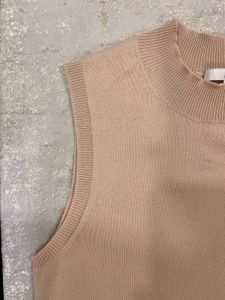 Beige Knit Vest