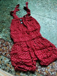 Red Polka Dot Romper