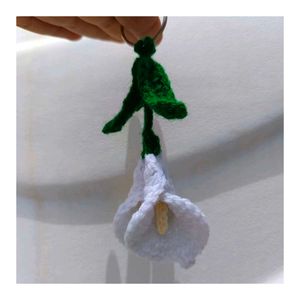 Crochet Lily Flower Keychain