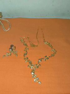 Floral Necklace and Earring Set