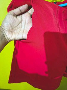 Red Casual Shorts