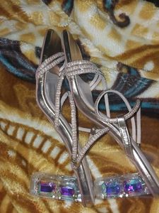 Sparkly Strappy Heels