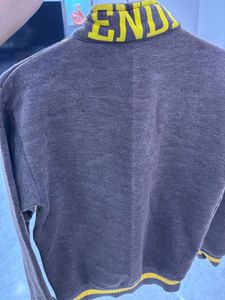 Brown Patterned Zip-Up Jacket