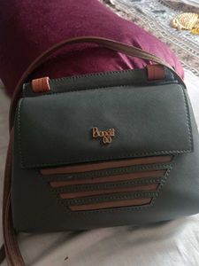 Baggit Olive & Brown Satchel