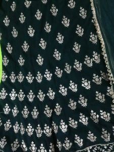 Green Embroidery Sharara Suit