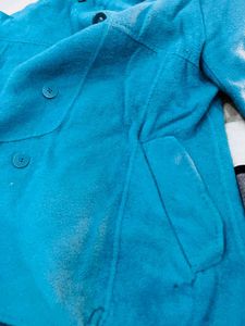 Teal Button-Down Jacket