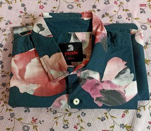 Yazzle Floral Print Button-Down Shirt