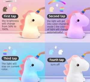 Cute Unicorn Silicon Multicolour Lamp Just For 999