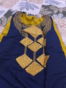 #Mustard  💛👑💎#Blue #Kurta