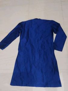 Navy Blue Kurta Set With Dhoti Pant