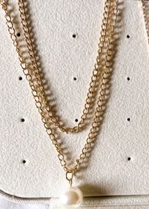 Pearl Double Chain Necklace