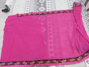 Rose Pink Saree