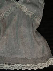 Fairycore Lace Silver Top