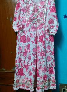 beautiful party wear umbrella kurti pant Dupatta
