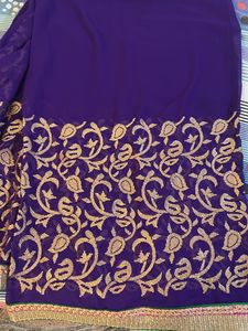 Party wear Saree Zari Work