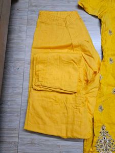 Yellow Embroidered Salwar Kameez