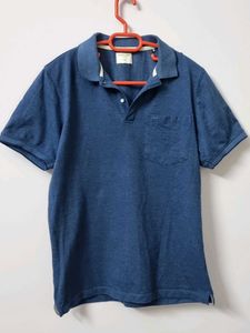 Blue Short Sleeve Polo T- Shirt
