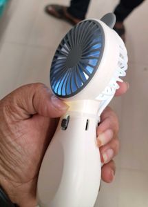 Mini Fan Rechargable With Light Inbuilt