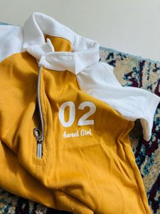 Sweet Girl Polo Crop Top